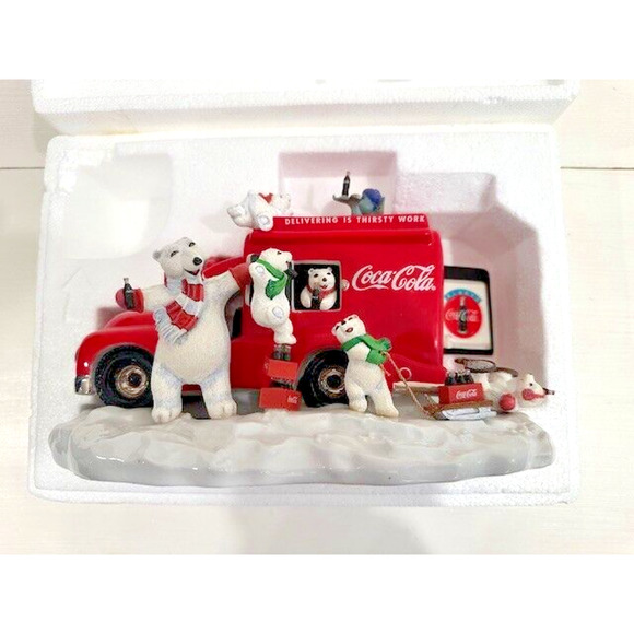 1998 Coca Cola Always Franklin Mint Wind Up Musical Motion Sculpture Truck-NICE! - Picture 12 of 13